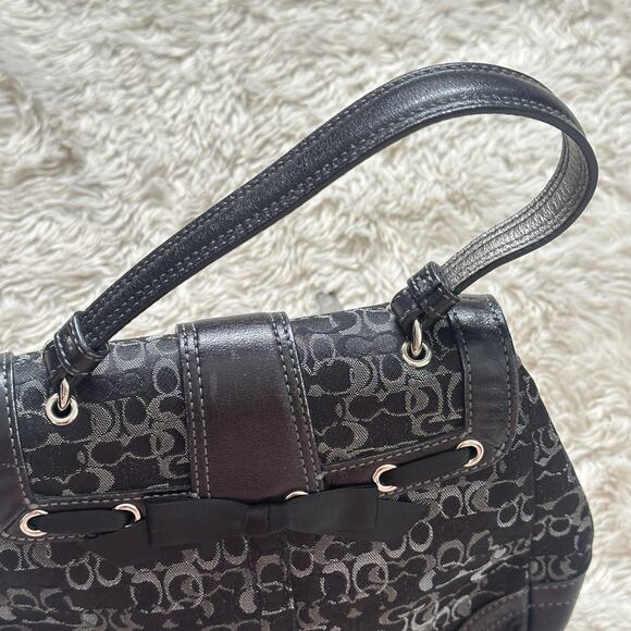 Coach Limited Edition Madison Evening Black Metallic Lurex Vintage Mini Bag - Picture 7 of 14